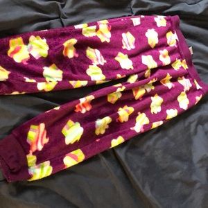 Cupcake purple pajama pants